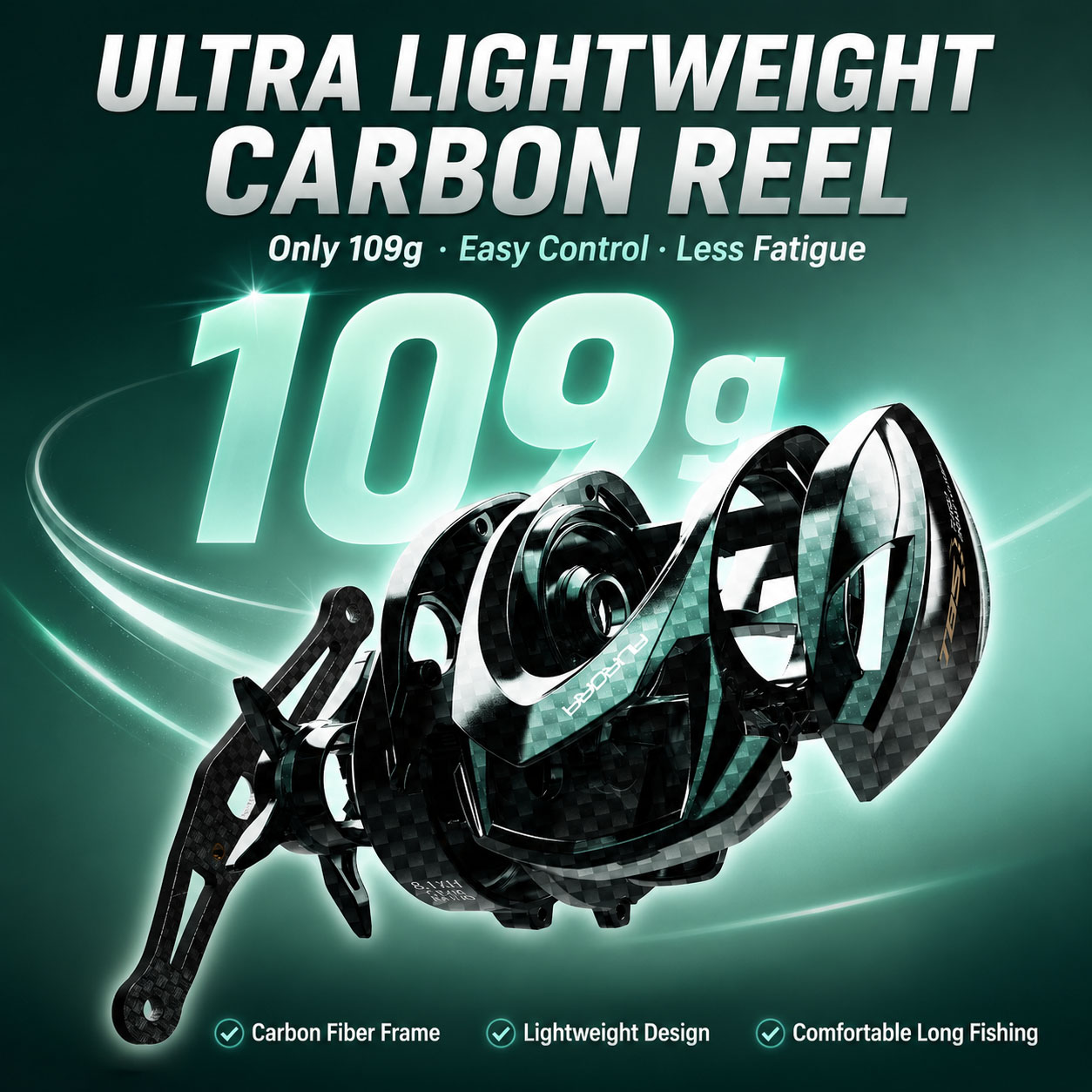 HASIDA Aurora AirCF Carbon BFS - đánh giá và giá Daiwa Reel Bg