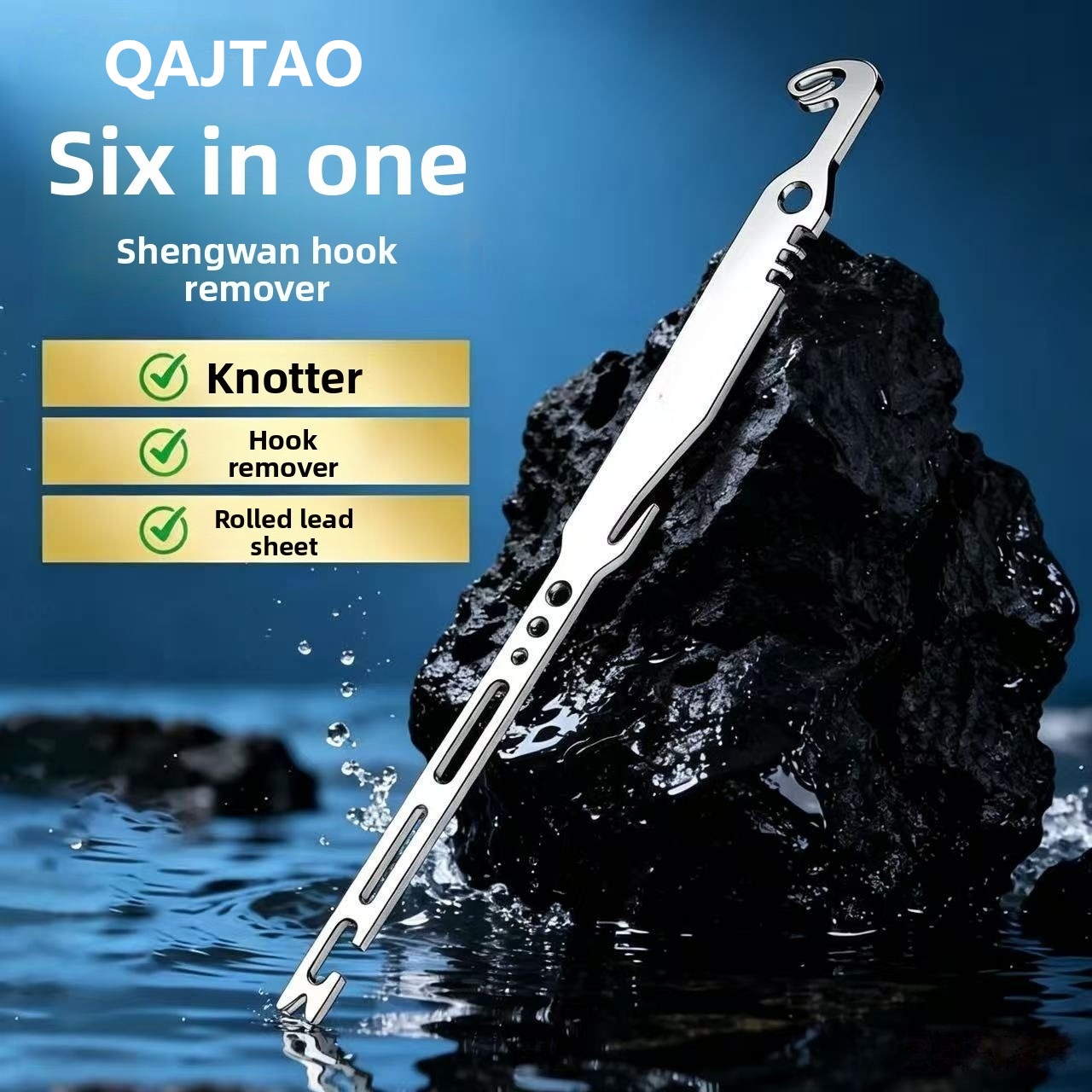 QAJTAO 4 Pieces 6-in-1 Stainle - đánh giá và giá Fishing Hook Sharpener